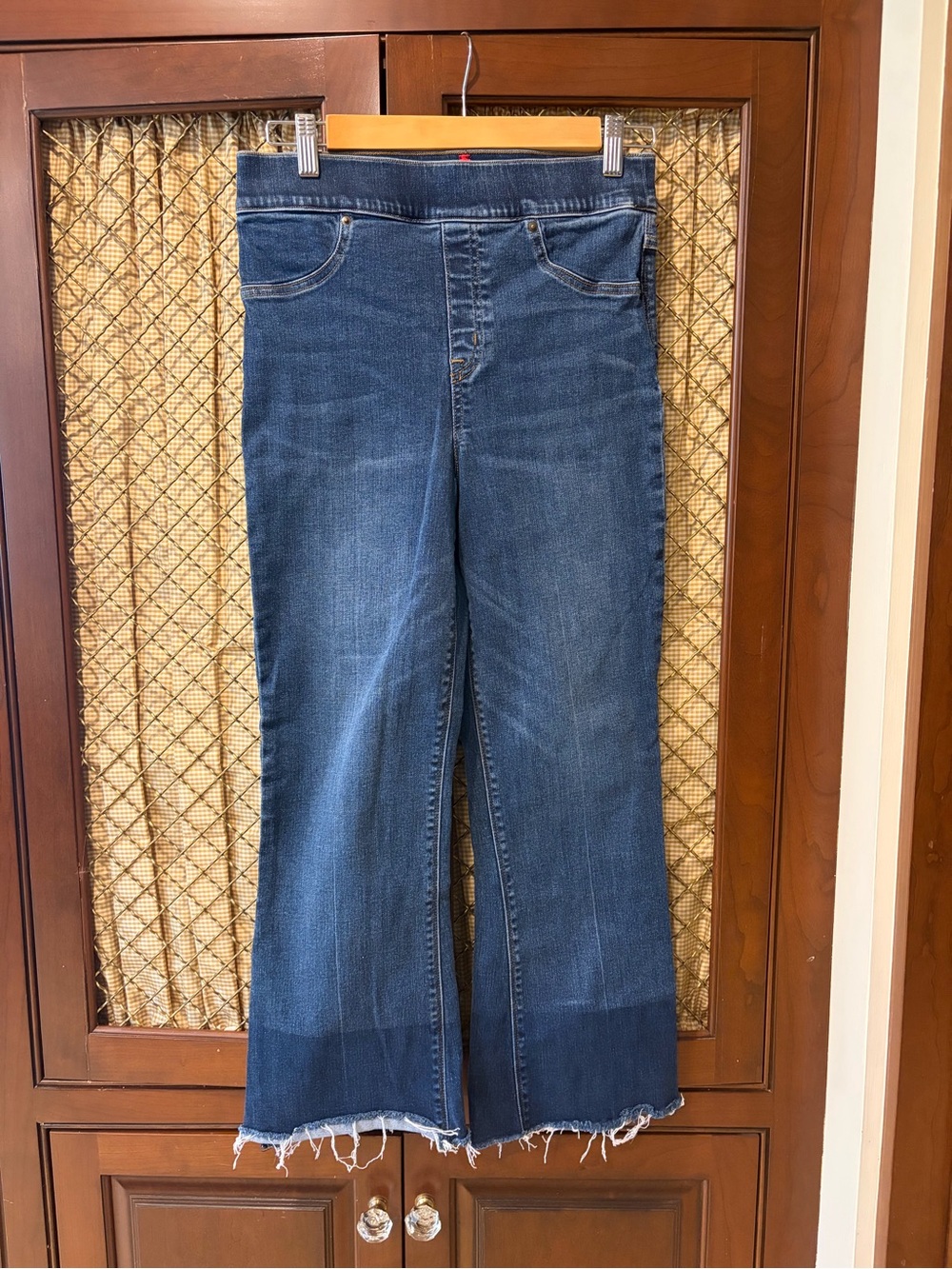 Spanx Ankle Length Blue Bootcut Jeggings